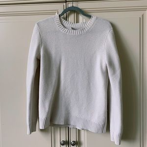 Classic white J. Crew sweater